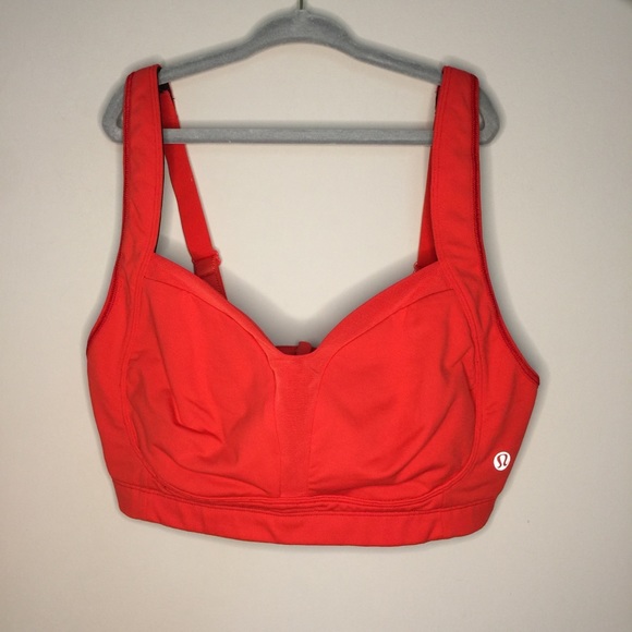 lululemon athletica Other - Lululemon Ta Ta Tamer II Atomic Red Bra 32DD
